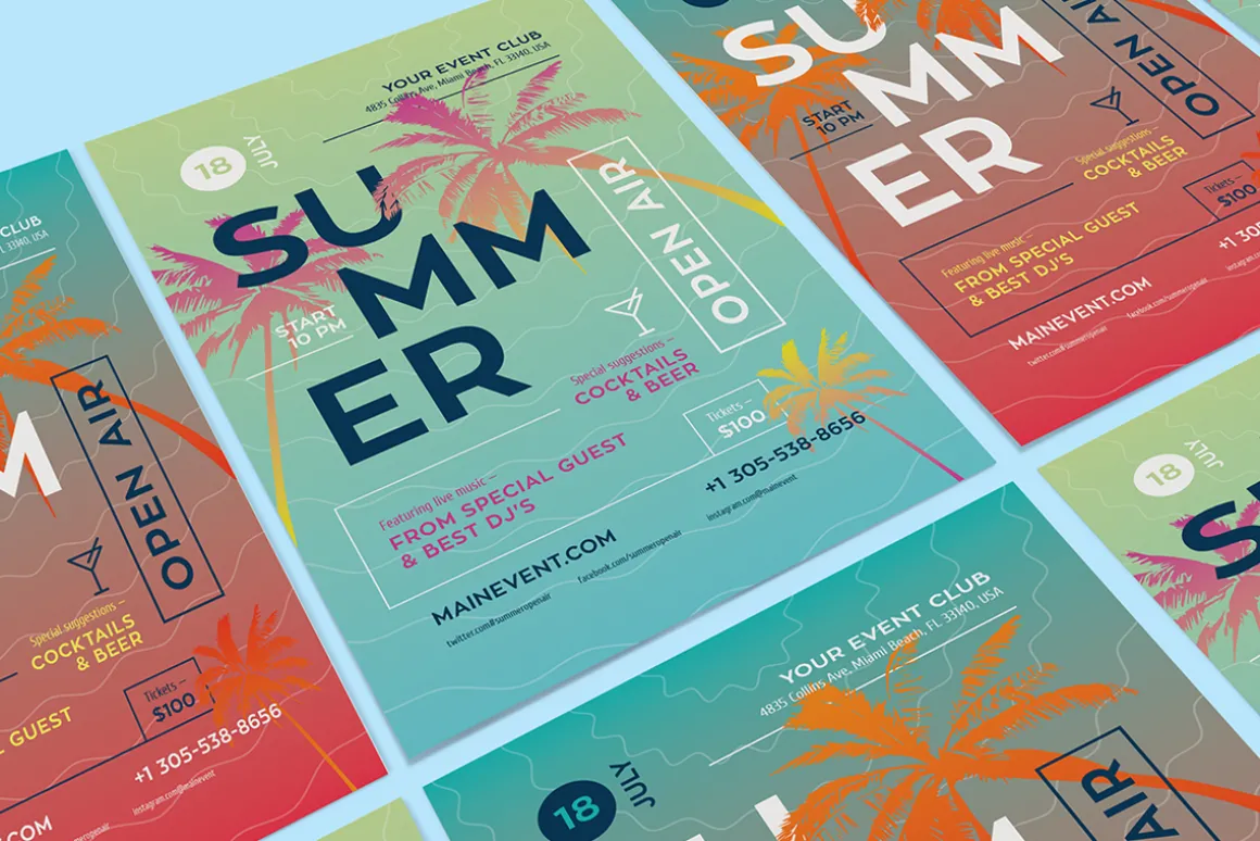 Summer Event Poster Template