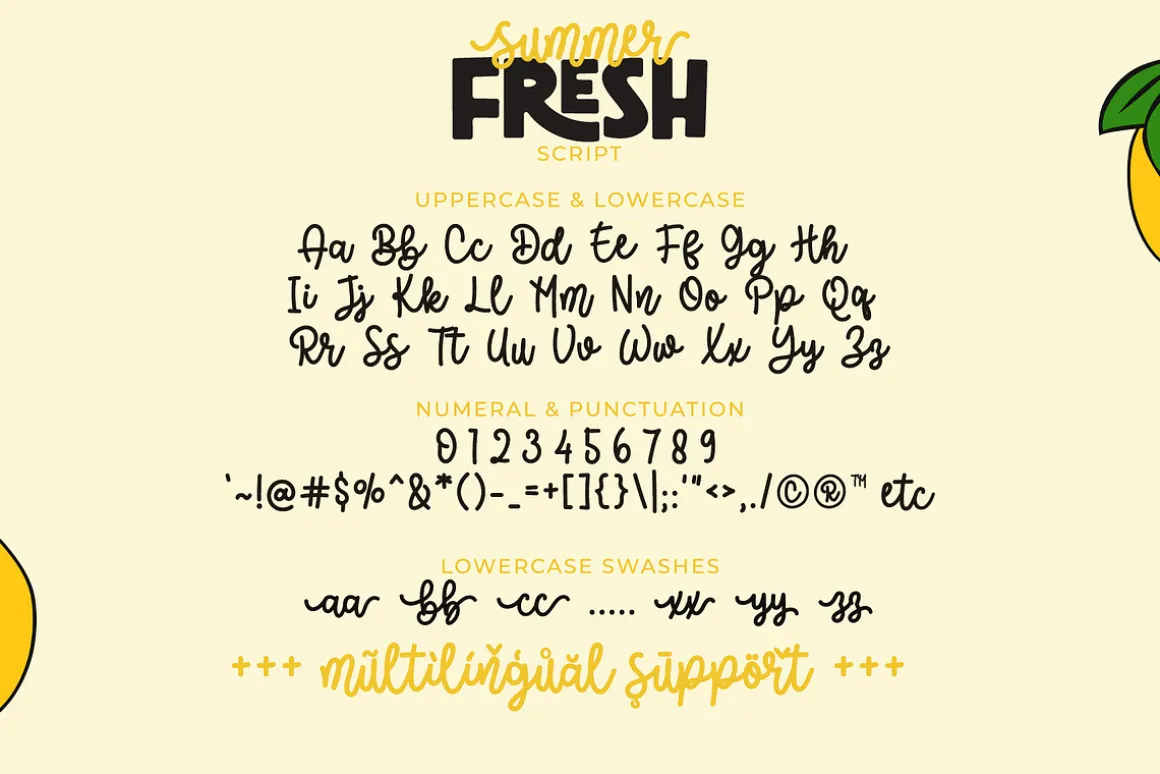 Summer Fresh - Chunky Font Duo