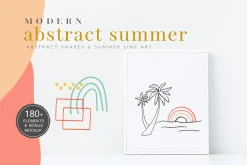 Summer Line Art Handdrawn Icons