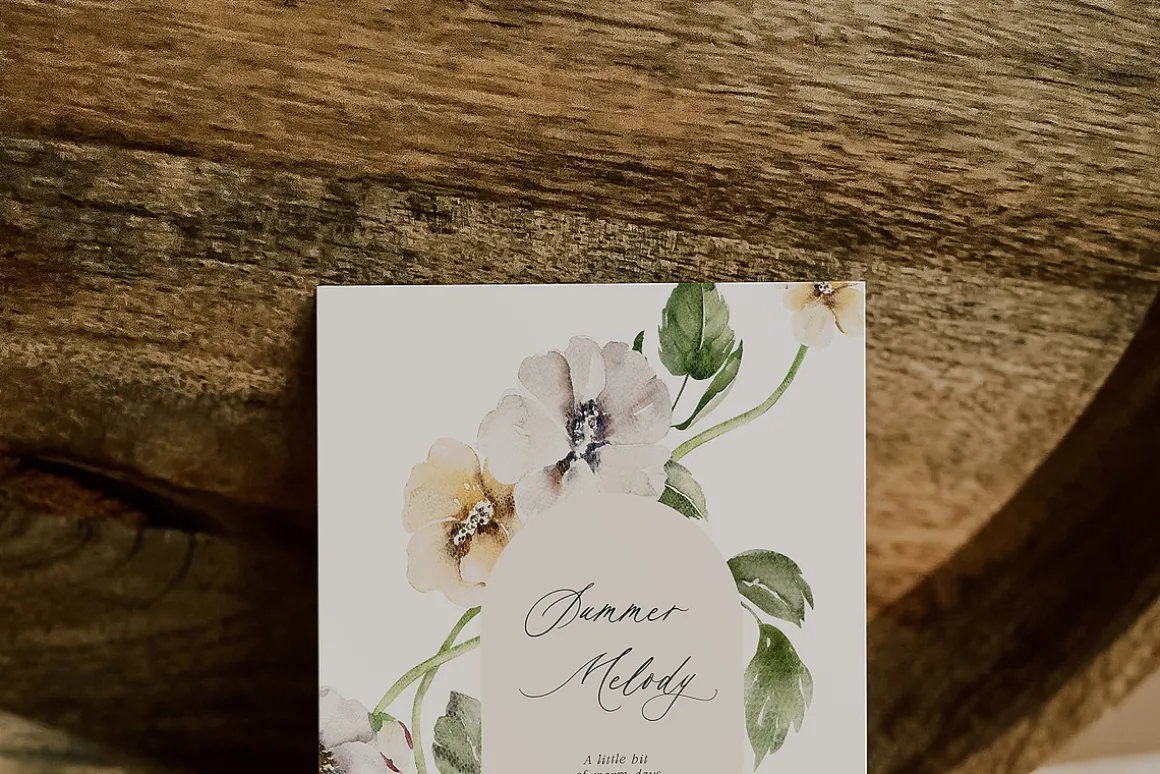 Summer Melody Watercolor Flowers