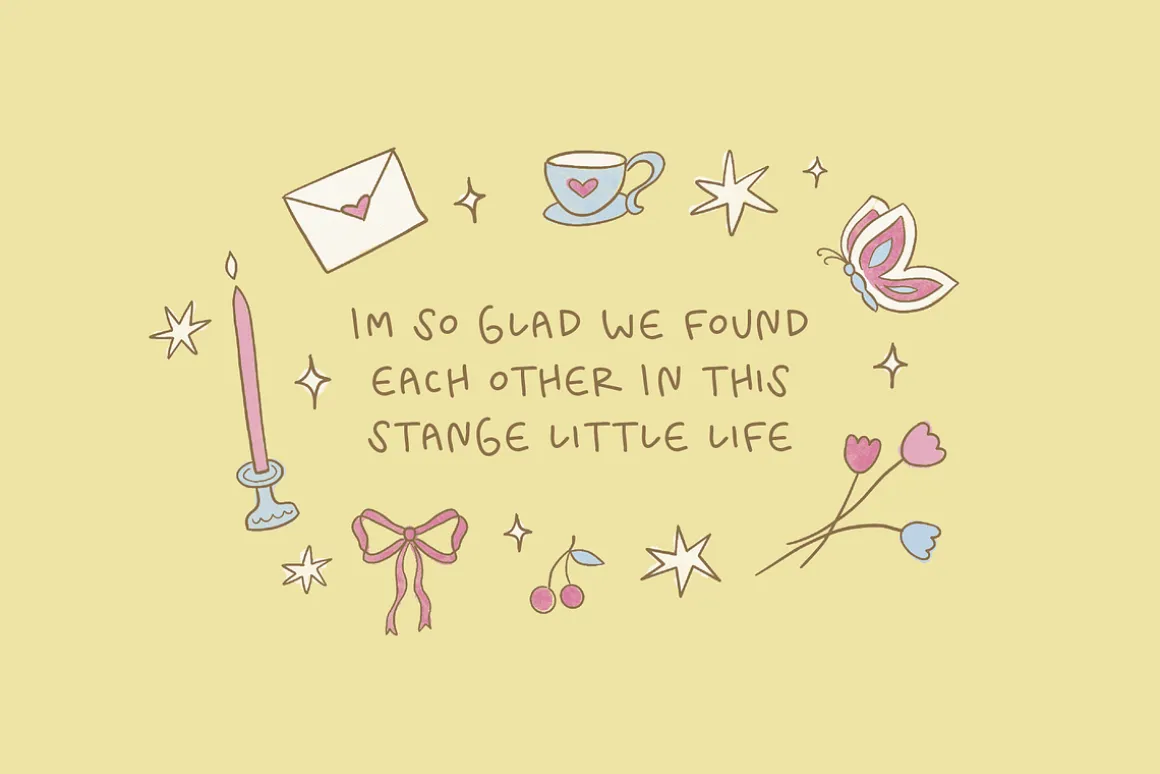 Summer Playlist Fonts & Doodles