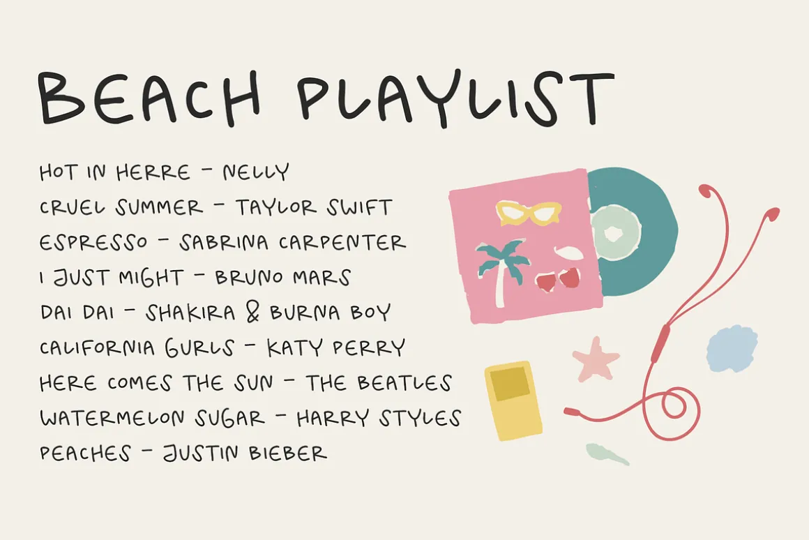 Summer Playlist Fonts & Doodles