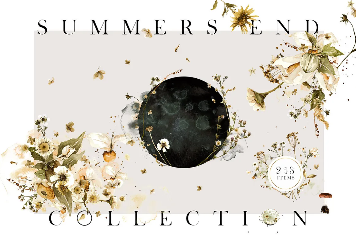 Summers End Watercolor Collection