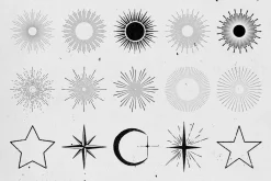 SUNBURSTS AND STARS
