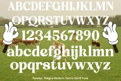 Sunday Ridges Retro Serif Font
