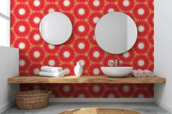 Sunset V | Vibrant Fuchsia Pattern