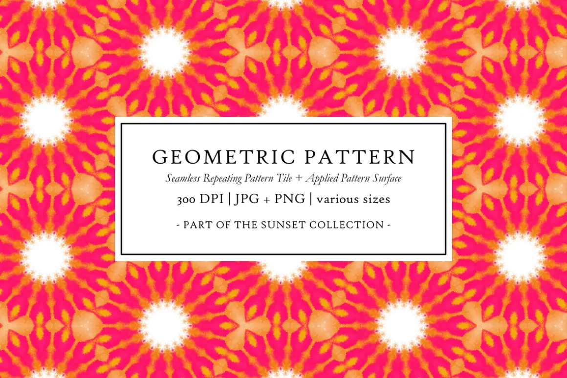 Sunset V | Vibrant Fuchsia Pattern