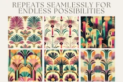 12 Sunset Deco Seamless Patterns