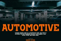 Supens Garage - Automotive Font