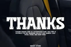 Supens Garage - Automotive Font