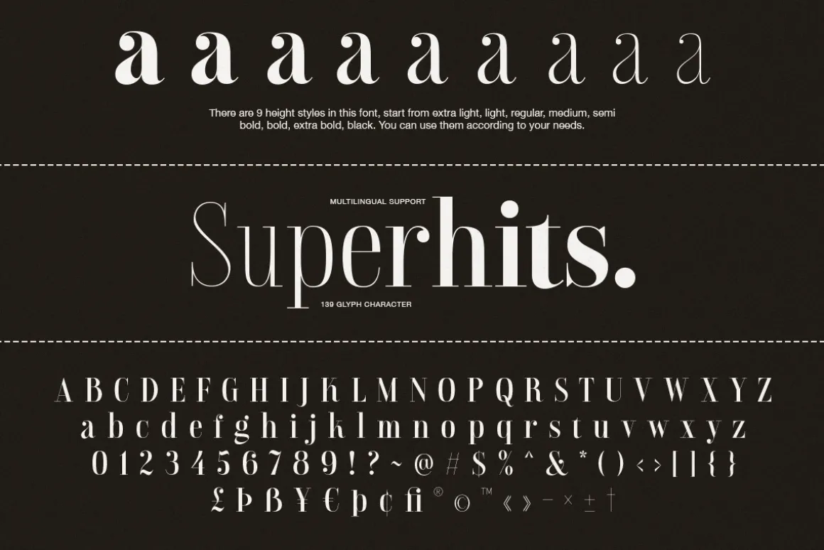 Superhits - Didot Font Family