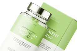 Supplement Bottle Mockup