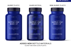 Supplement Bottle Mockup
