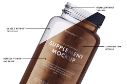 Supplement Bottle Mockup