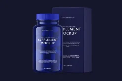 Supplement Bottle Mockup