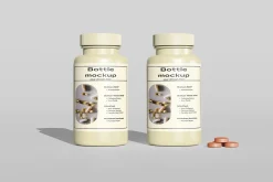 Supplement Bottle Packaging Mockup