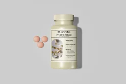 Supplement Bottle Packaging Mockup