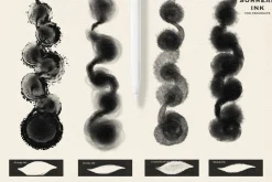 Surreal Ink brush box for Procreate