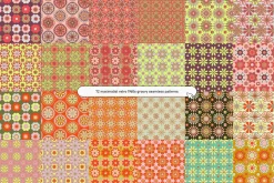 60s Vector Floral Patterns