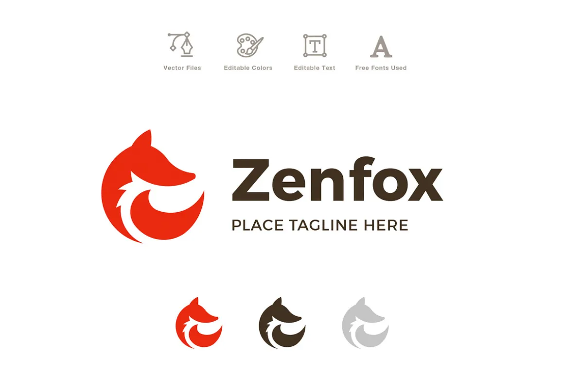 Swirl Zen Fox Logo