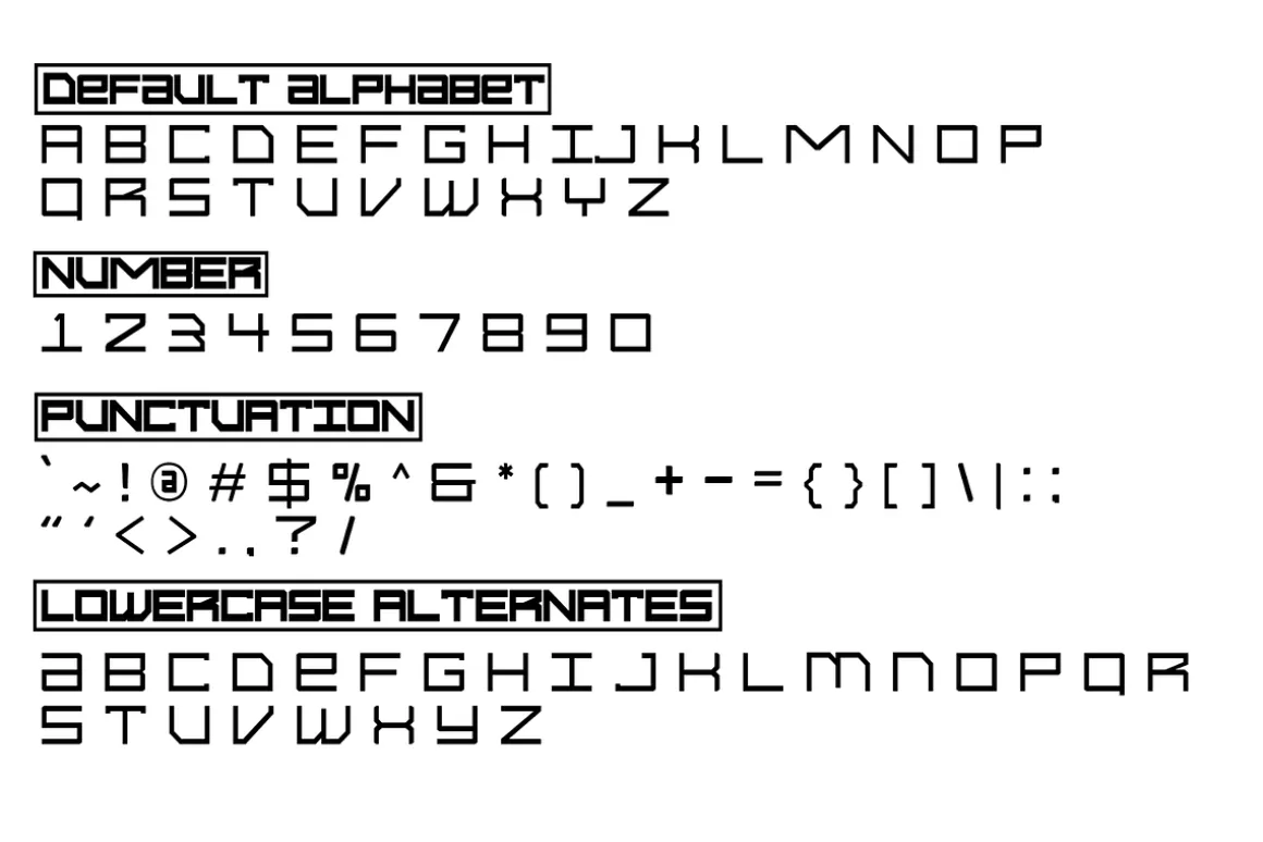 Syntachron - Futuristic Monospaced