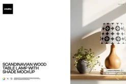 Table Lamp with Shade Mockup