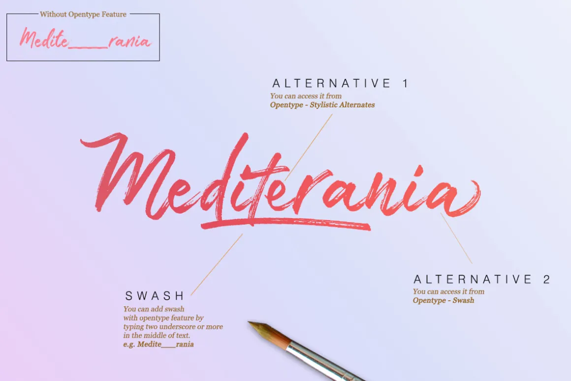 TakeEasy Brush Font