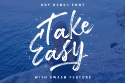TakeEasy Brush Font