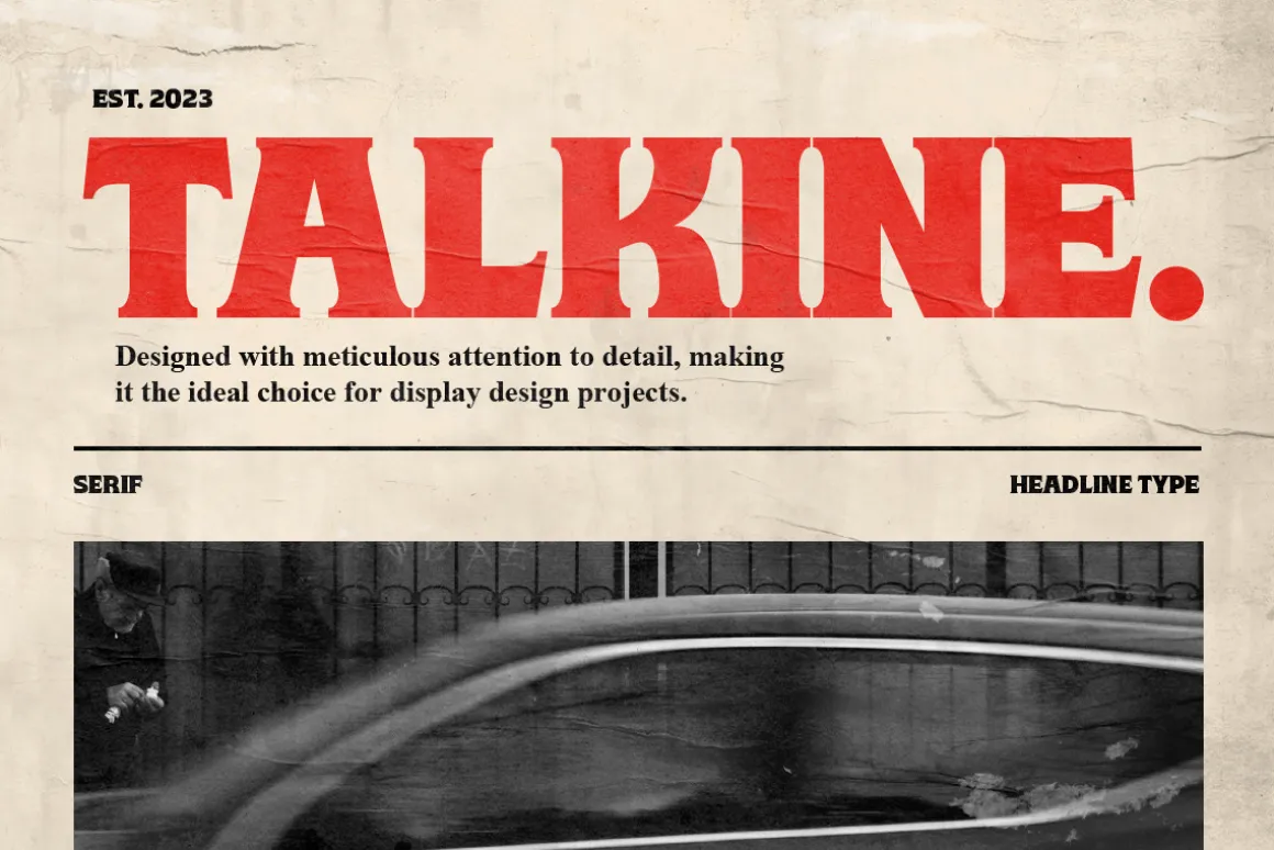 Talkine - Bold Headline Font