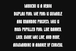 Tarocku - Bold Heavy Display Font