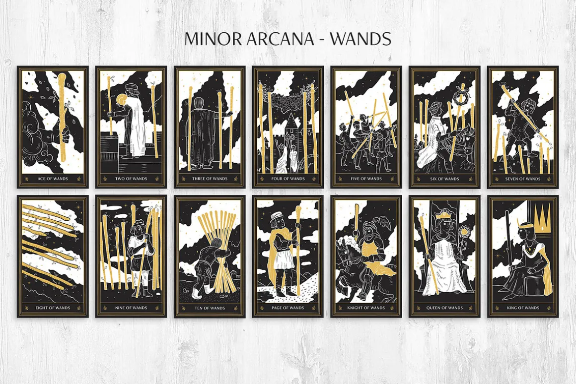 Tarot Card Illustration Set