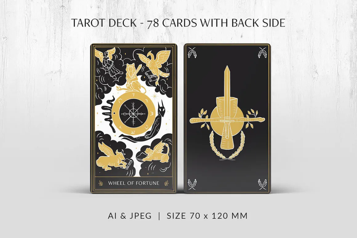 Tarot Card Illustration Set