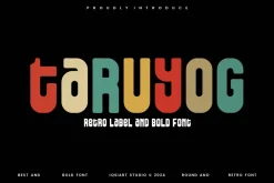 Taruyog - Retro Label Font