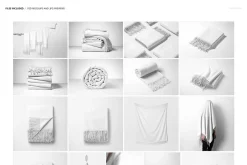 Tassel Fringe Blanket Mockup Set
