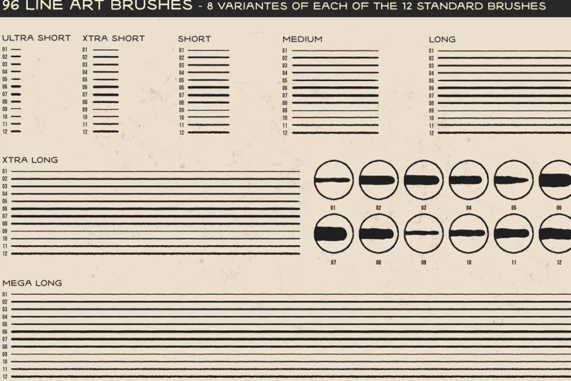Tattoo Art Brushes for ILLUSTRATOR
