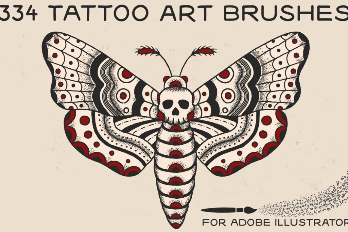 Tattoo Art Brushes for ILLUSTRATOR