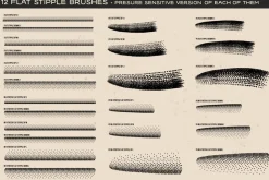 Tattoo Art Brushes for ILLUSTRATOR