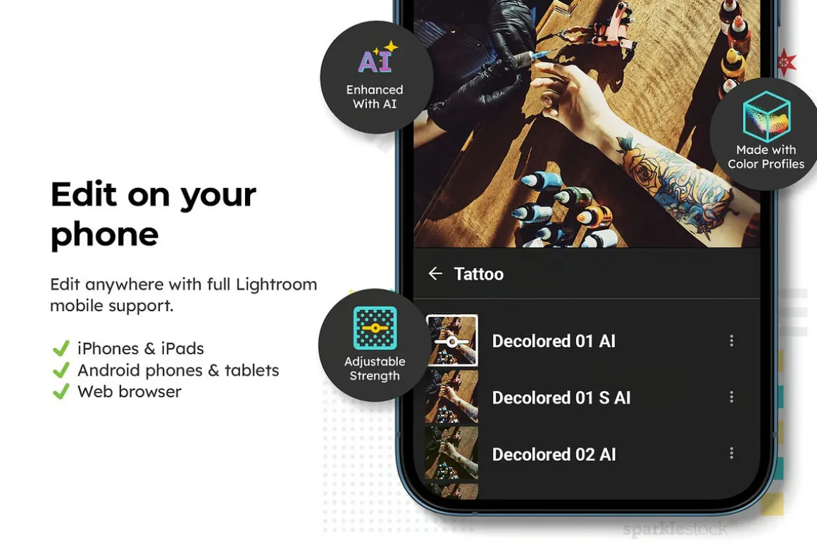 14 Tattoo Lightroom Presets and LUTs