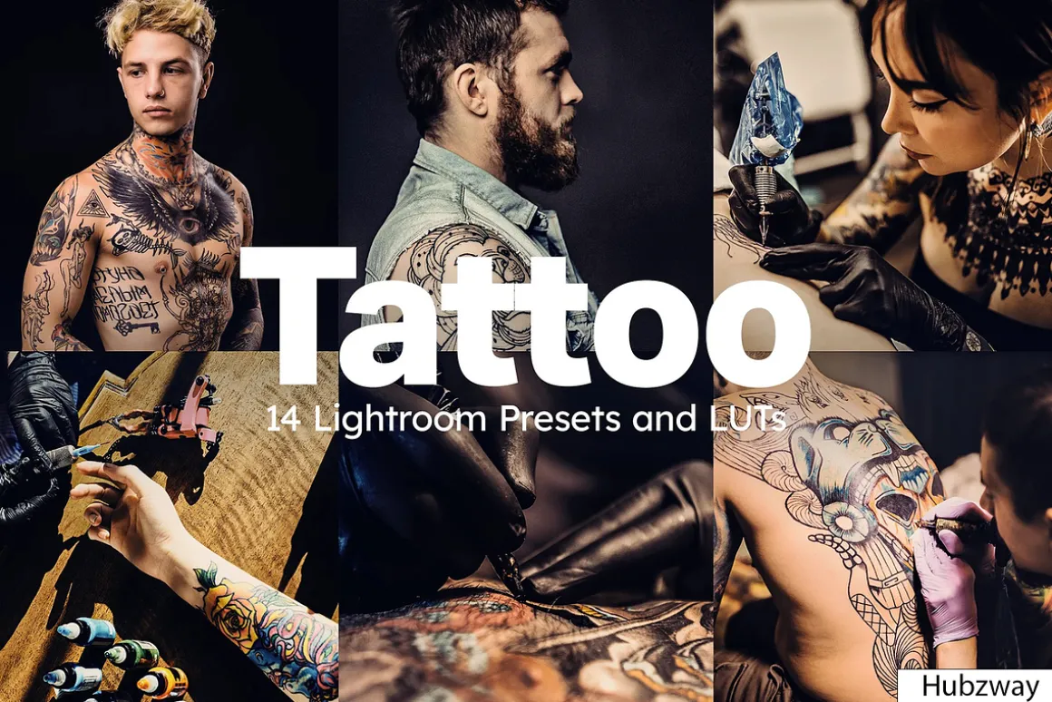 14 Tattoo Lightroom Presets and LUTs