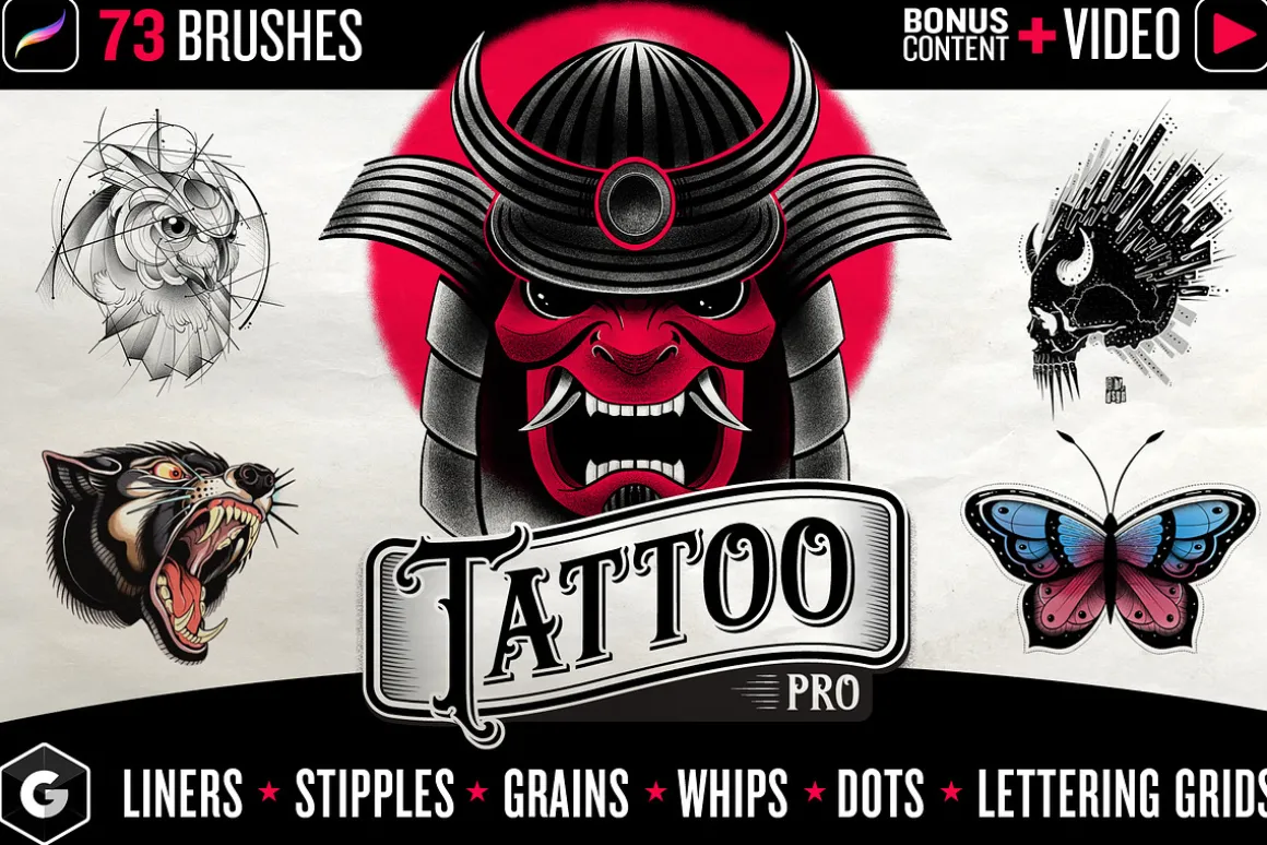 Tattoo Pro – Procreate Brushes