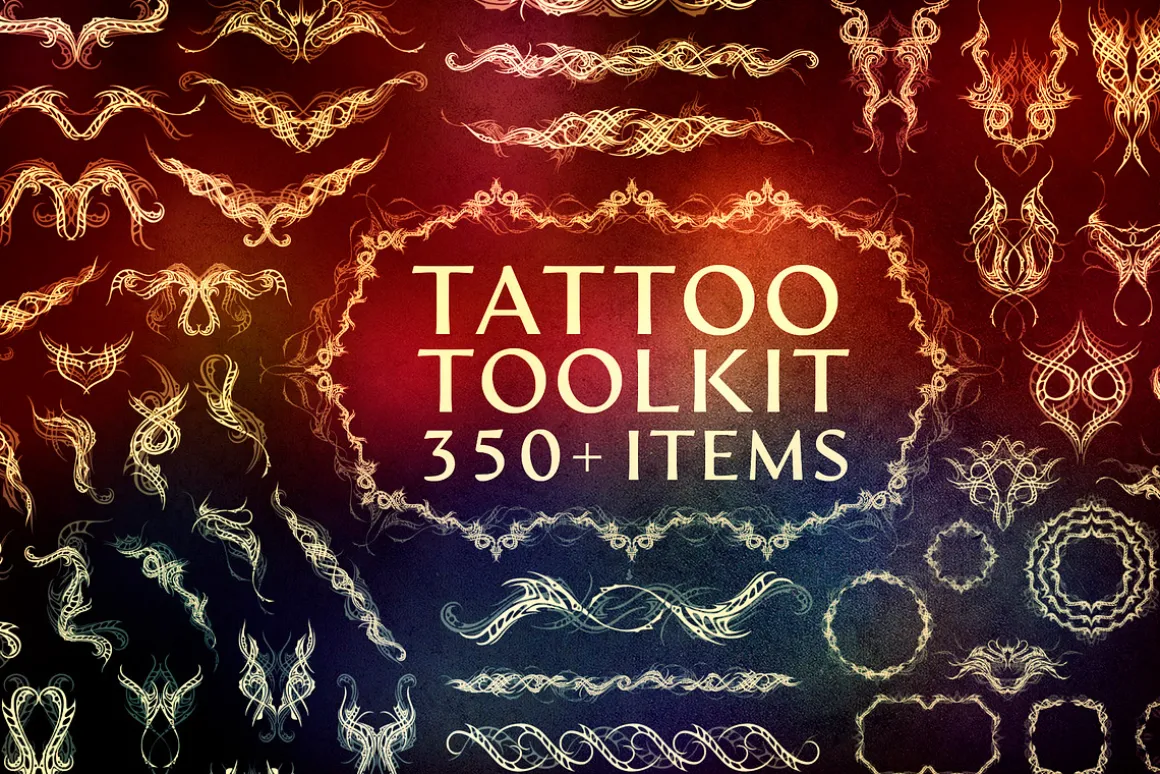 Tattoo Toolkit(Vector, PNG, Brushes)