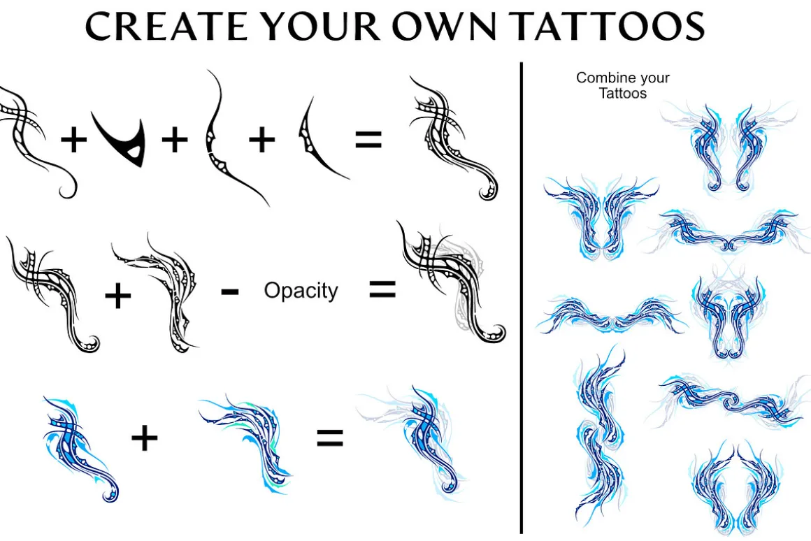 Tattoo Toolkit(Vector, PNG, Brushes)
