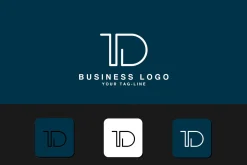TD Abstract Logo Design.