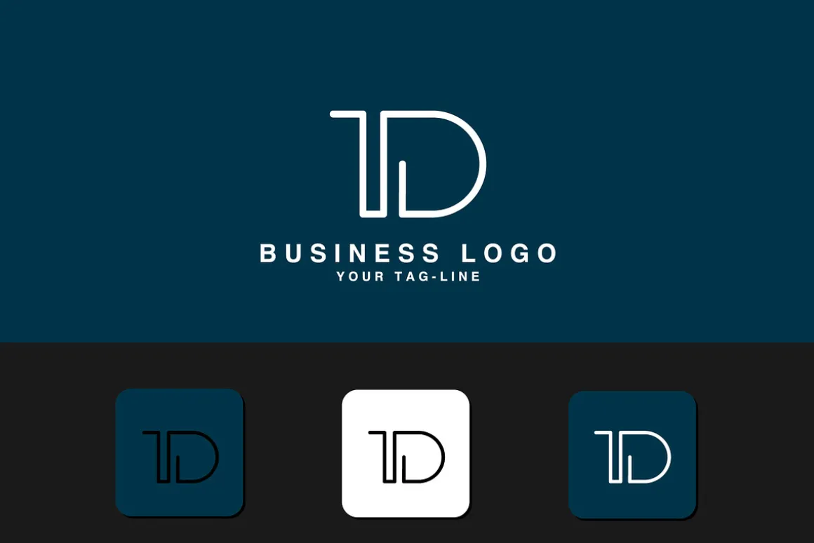 TD Abstract Logo Design.