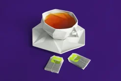 Tea Box and Tea Bag Label Mockup Set