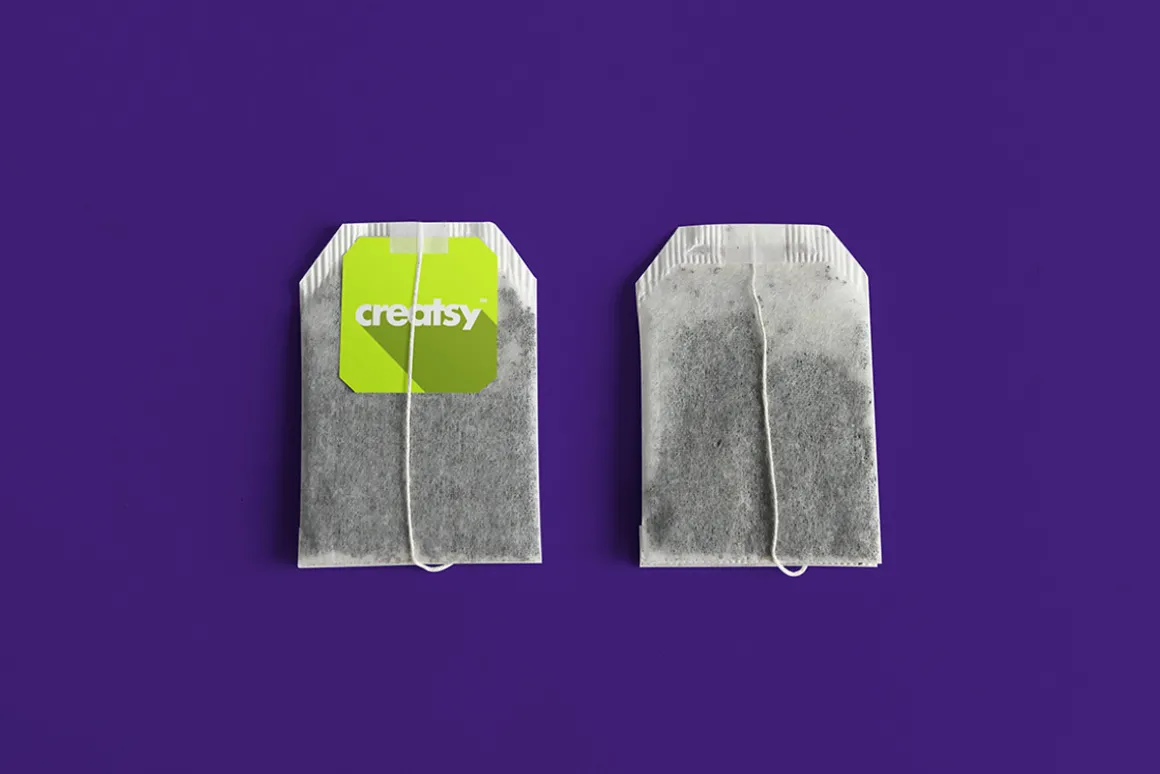 Tea Box and Tea Bag Label Mockup Set