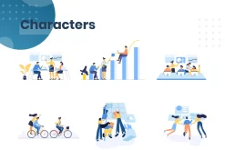 Teamwork Colorful Illustration Pack