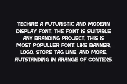 Techire - Techno & Digital Font