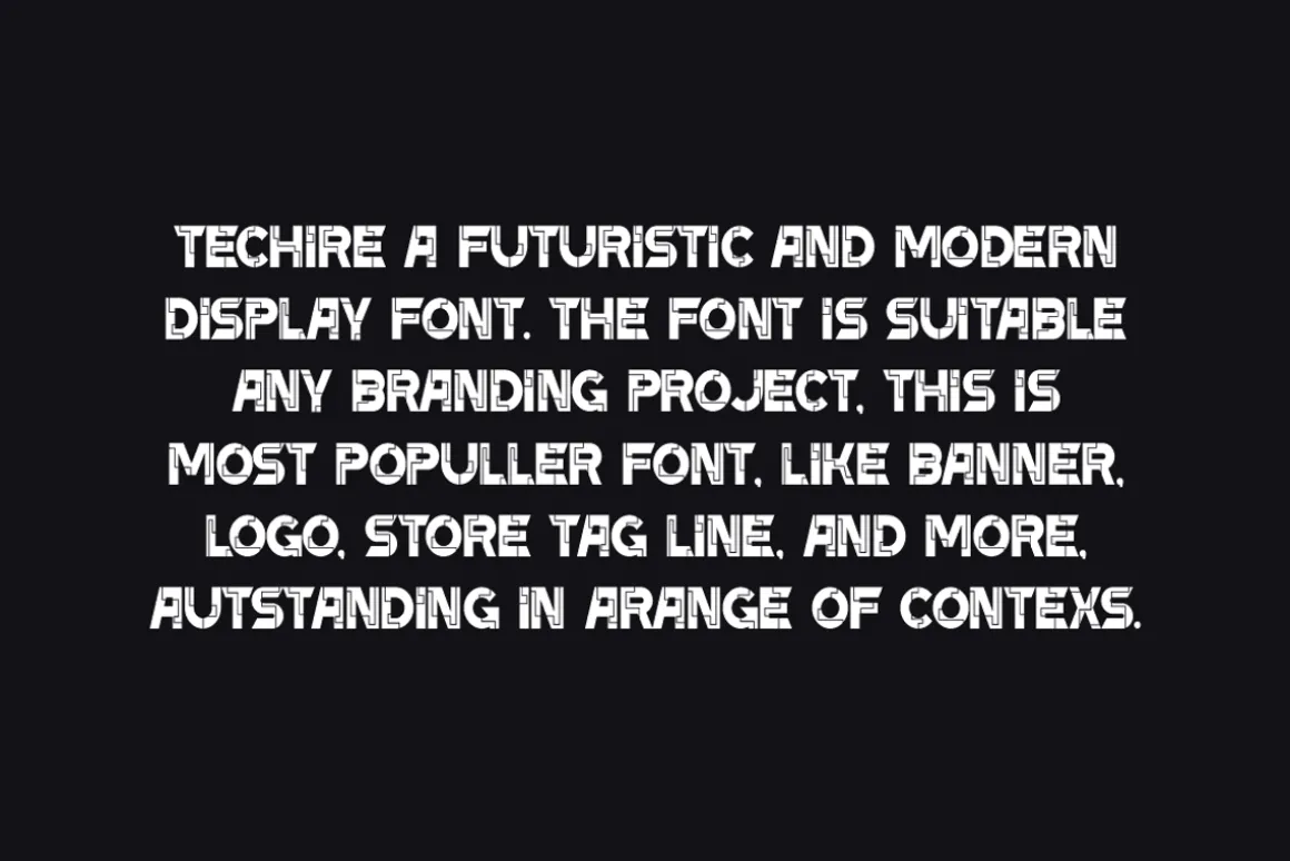 Techire - Techno & Digital Font