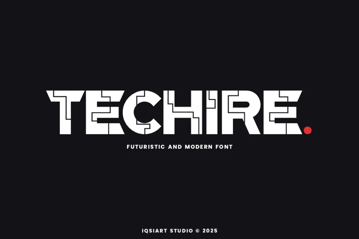 Techire - Techno & Digital Font